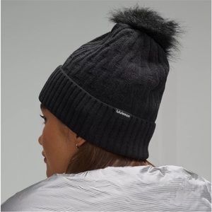 Lululemon Cable Knit Pom Beanie Hat